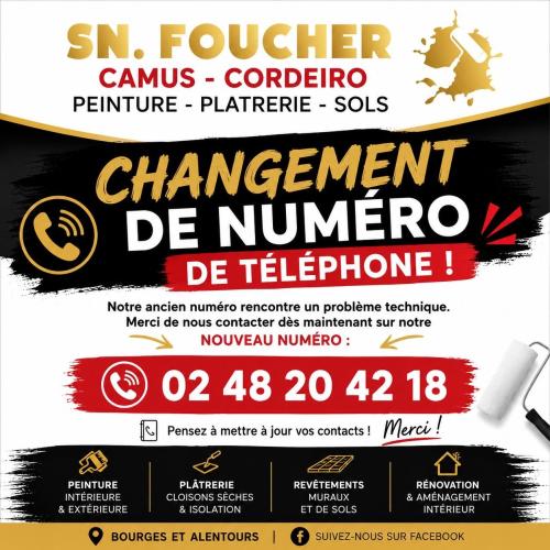 NOUVEAU NUMÉRO DE TÉLÉPHONE